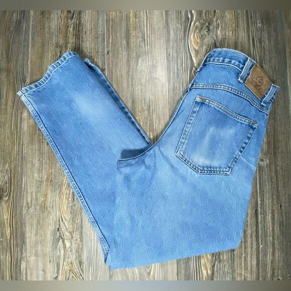 Vintage RedHead Mens Loose Fit Straight Leg Denim Blue Jeans Size 34x31.5 - Picture 1 of 12